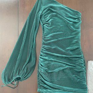 New and Never Worn Lucy in the Sky Dress Ivy Pleated One Shoulder Dress
